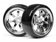 HPI T-DRIFT TIRE 26MM RAYS 57S-PRO WHEEL CHROME 4739